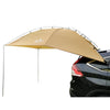 Outdoor Car Self-driving Camping Camping Car Side Roof Car Side Sunshade Canopy Rear Tent - Color: Silver coated cloth, style: Two poles