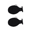 style: Circle 2pcs, Color: Black - 360 Degree Rotation Seat Cushion Mats For Chair Car Office Home Bottom Seats Breathable Chair Cushion For Elderly Pregnant Woman