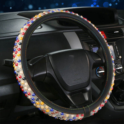 Creative Diamond Car Steering Wheel Set