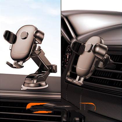 Color: 2 color - Mobile Phone Bracket For Automobile Sucker Type Universal Navigation Driving Support Clip
