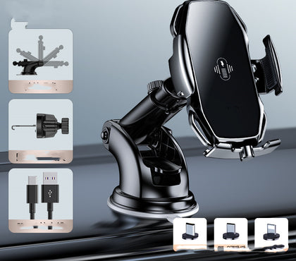 Color: 4 color - Mobile Phone Bracket For Automobile Sucker Type Universal Navigation Driving Support Clip