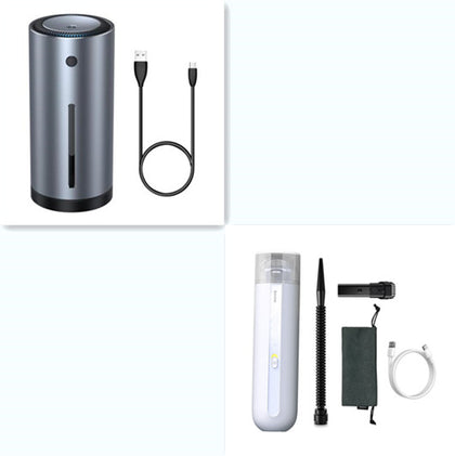 Color: White, quantity: SetA - Wireless Charging Of Car Vacuum Cleaner