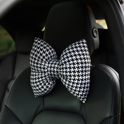 style: G - Car Printing Bowknot Headrest And Neck Cushion