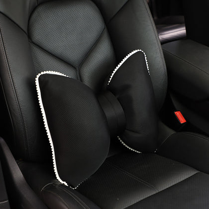 style: F - Car Printing Bowknot Headrest And Neck Cushion