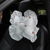 style: A - Car Printing Bowknot Headrest And Neck Cushion