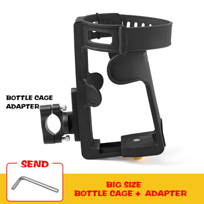 Color: 2style - Motorcycle Increased Thickened Water Cup Holder Adjustable Bottle Holder