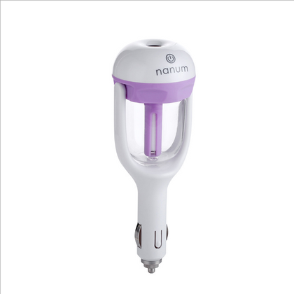 Color: Purple - Car Humidifier Air Purifier Freshener Essential Oil Diffuser