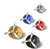 Color: Silver, Size: 8 - Metal rotary Aromatherapy