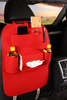 Color: Red - Car storage bag peach heart multi-function back storage bag seat hanging bag car car storage bag anti-dirty