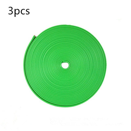 Color: Green 3pcs - Rimblades Car Vehicle Color Wheel Rims Protectors Decorative Strip 8M/ Roll