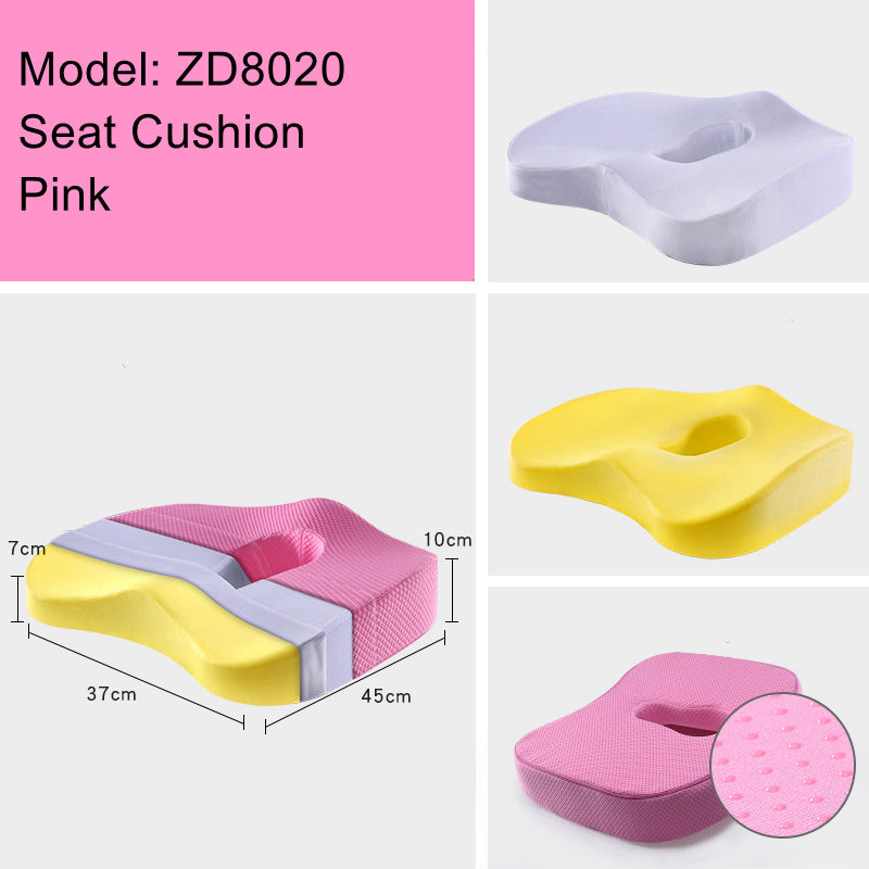 Color: Pink - Car memory cotton cushion
