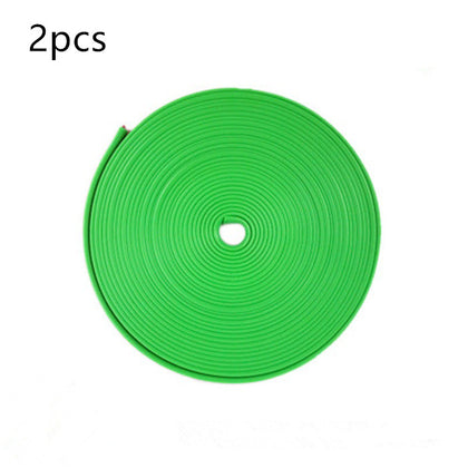 Color: Green 2pcs - Rimblades Car Vehicle Color Wheel Rims Protectors Decorative Strip 8M/ Roll