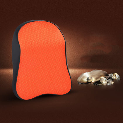 Color: Orange - Headrest in car seat cushion