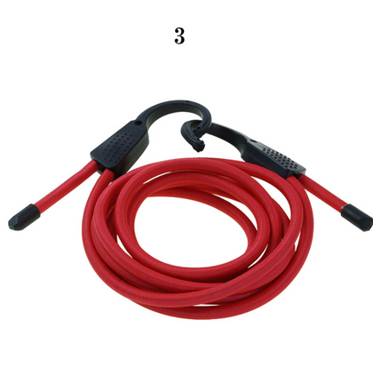 Color: Red, Size: 3m - Car luggage rope luggage rope fixed rope outdoor travel car clothesline indoor clothesline LW-1610