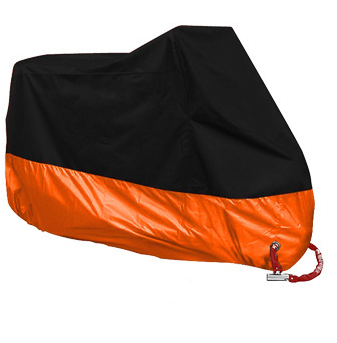 Color: Orange, Size: 4XL - Waterproof Motorcycle Cover