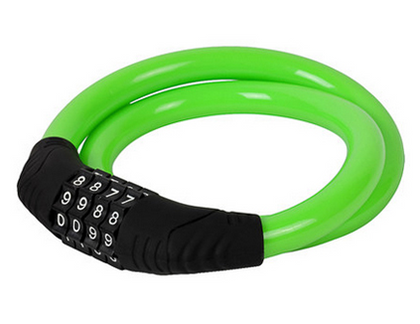 Style: 1, Color: Green - Bicycle anti-theft lock student dormitory special mini digital code lock