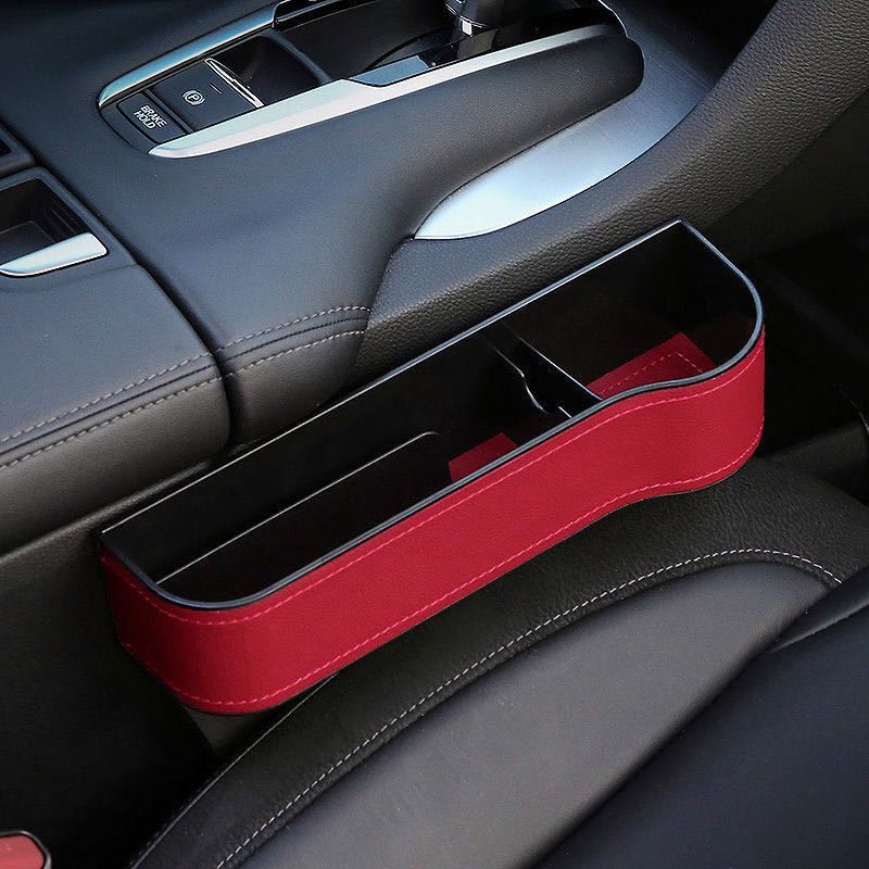 Color: Red A, Style: Driver - PU leather storage box