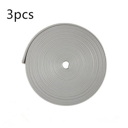 Color: Gray 3pcs - Rimblades Car Vehicle Color Wheel Rims Protectors Decorative Strip 8M/ Roll