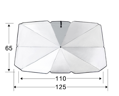 Color: Parasol, Size: S - Front screen sunshade