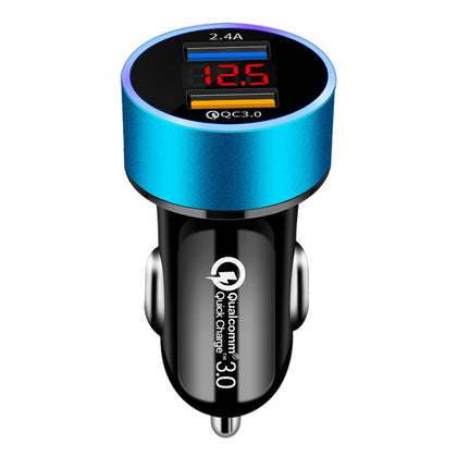 Color: Blue, Style: Without Bluetooth - Car mp3 bluetooth player