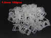 Style: 1mm clips 100pcs - Tile tile auxiliary tools Shop find flat wall tile decoration locator Cage cross equalizer