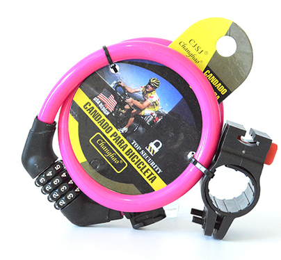 Style: 2, Color: Pink - Bicycle anti-theft lock student dormitory special mini digital code lock