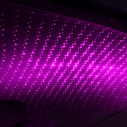 Color: Purple, Style: 1 - Car decorative lights usb star lights laser projection lights car atmosphere