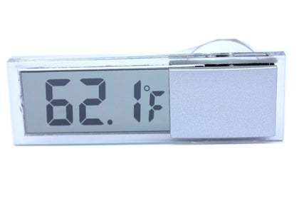 Transparent suction cup type liquid crystal thermometer