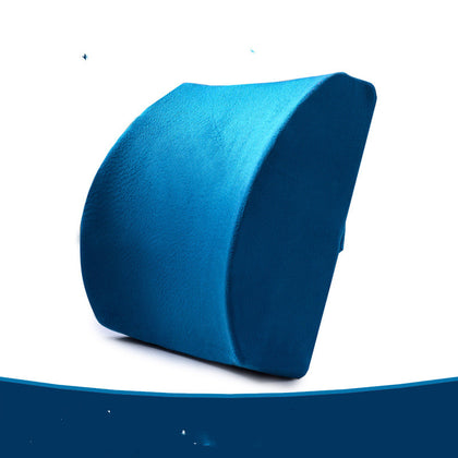 Color: Blue, Size: Gel section - Car cushion with waist protection and slow rebound
