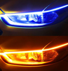 Color: Ice blue yellow, Size: 30cm, Quantity: 1pc - Daytime running light