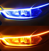 Color: Blue Yellow, Size: 60cm, Quantity: 2pc - Daytime running light