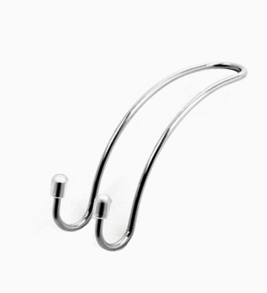 Color: 6pcs - Stainless steel double head multi-function hook seat back hook security net balcony hanging pot wall hanging flower pot hook