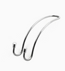 Color: 4pcs - Stainless steel double head multi-function hook seat back hook security net balcony hanging pot wall hanging flower pot hook