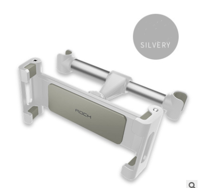 Color: Silver - Car Tablet Phone Holder Seat Adjustable iPad Stand Car Phone Holder for Headrest 360 Rotation Mobile Phone Mount Holder