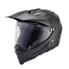 Handsome full-cover motorcycle off-road helmet - Color: Black transparent, Size: S