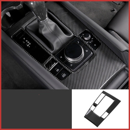 Color: Gear panel - Mazda 3 Angkesaila modified interior carbon fiber decoration