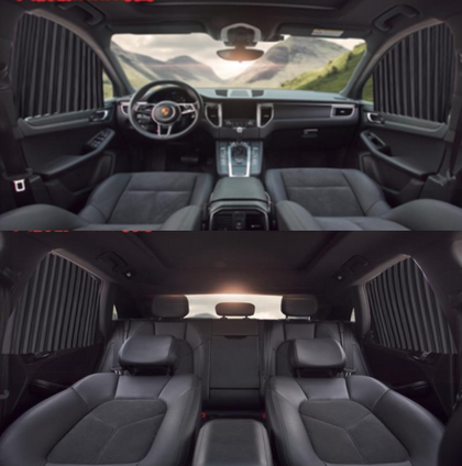 Color: Black, Style: Vehicle - Car curtain