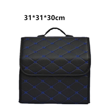 Color: Blue, Size: S - Car folding storage box