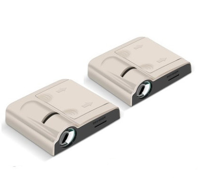 Color: Beige, quantity: Q2pc - Door Projector LED Logo Light