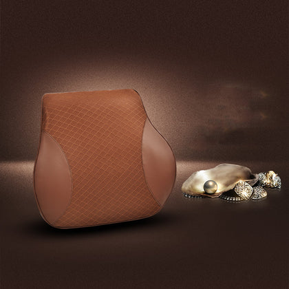 Color: Coffee 2 - Headrest in car seat cushion