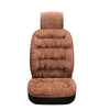 Color: Coffee - Universal Winter Warm Plush Cloth Car Seat Cushion