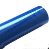 Color: Blue, Size: 152X30CM - Glossy 3D carbon fiber veneer