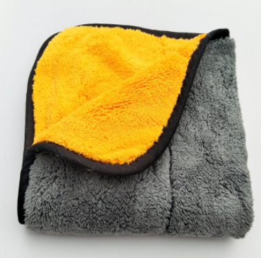 Color: Orange, Size: 30X30cm, specification: 840GSM - Microfiber Car Wash Towel Absorbent Car Supplies Cleaning Cloth