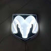 LED Luminous With Light Modified Ram Tail Logo Car Head Logo