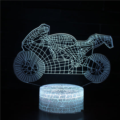 Color: G, Style: White 7 colors - Motorcycle night light