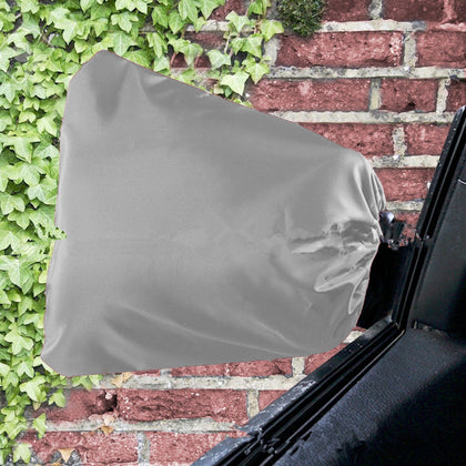Color: Gray, Quantity: Q1 pair - 1 Pair Auto Car Rear View Side Mirror Frost Guard Snow Ice Winter Waterproof Cover Brand New And High Quality 190t Silver Cloth