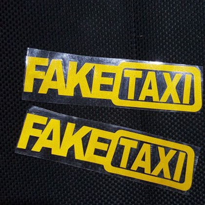 Fake taxi drift sign funny car sticker