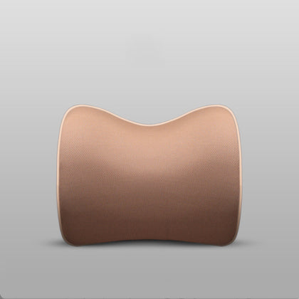 Color: Brown, Style: Headrest - Memory foam car headrest lumbar support