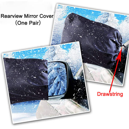 Color: Mirror Cover, Quantity: 1pc - Car snow cover