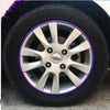 Color: Purple - Rimblades Car Vehicle Color Wheel Rims Protectors Decorative Strip 8M/ Roll
